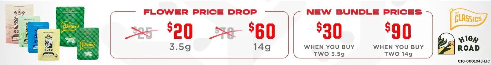 2 for $30, 2 for $90